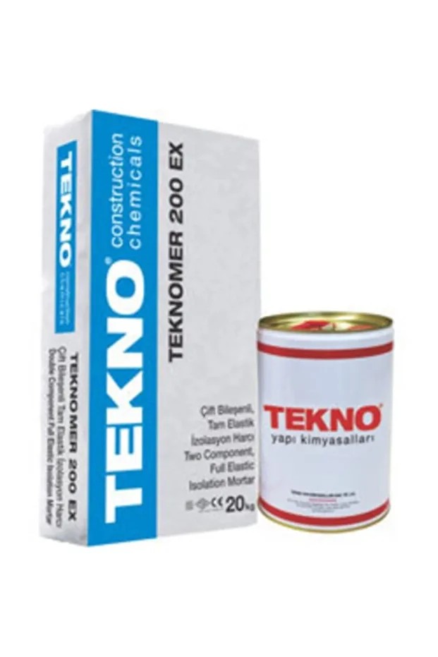 Teknomer 200 Ex Pro Iki Bileşenli, Çimento Ve Akrilik Esaslı Tam Elastik, Su Yalıtım Malzemesi