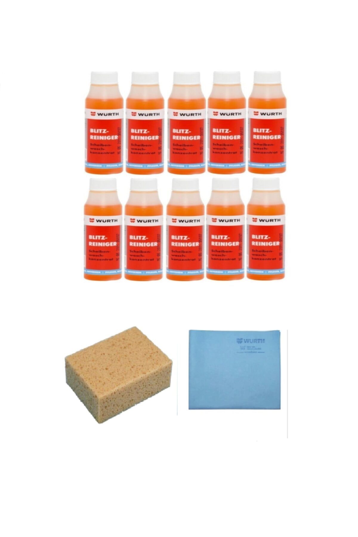 3 Lü Set 10 Adet 32 Ml Sabun 1 Adet Oto Yıkama Süngeri 1 Adet Mikrofiber Güderi Temizlik Bezi