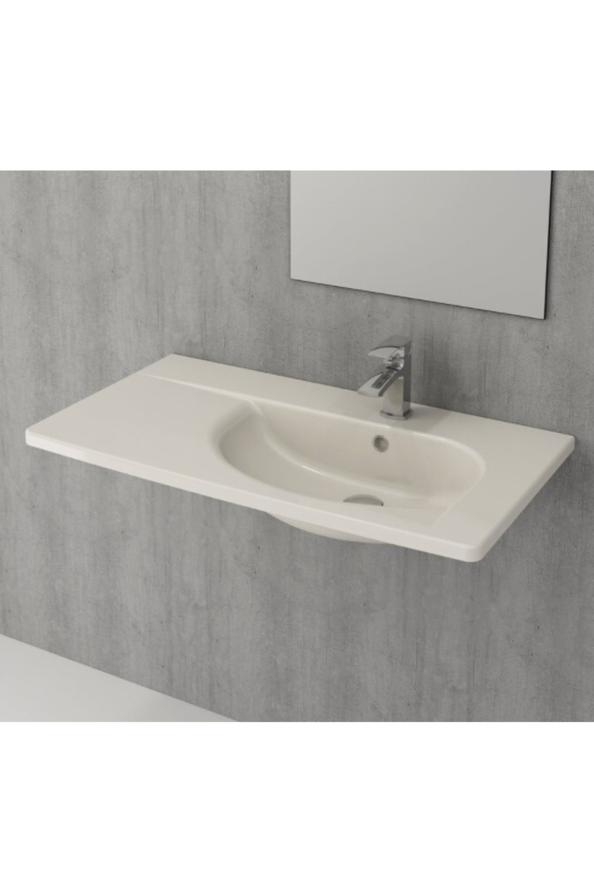 Taormina Arch Etajerli Lavabo 86 Cm Parlak Bisküvi 1020-014-0126