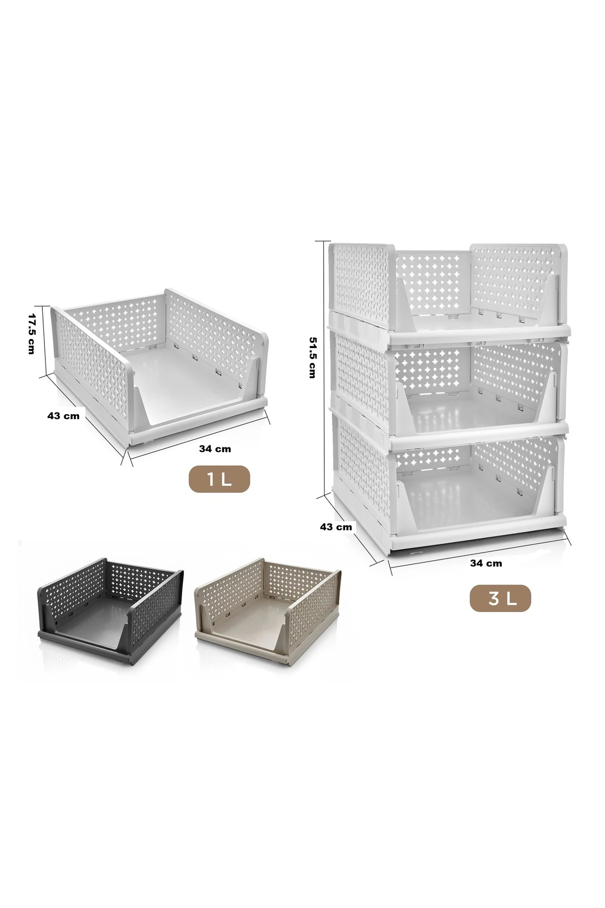 3 Adet Dolap İçi Düzenleyici, Kayar Raf Dolap İçi Kıyafet organizeri düzenleyici ayarlanabilir Raf