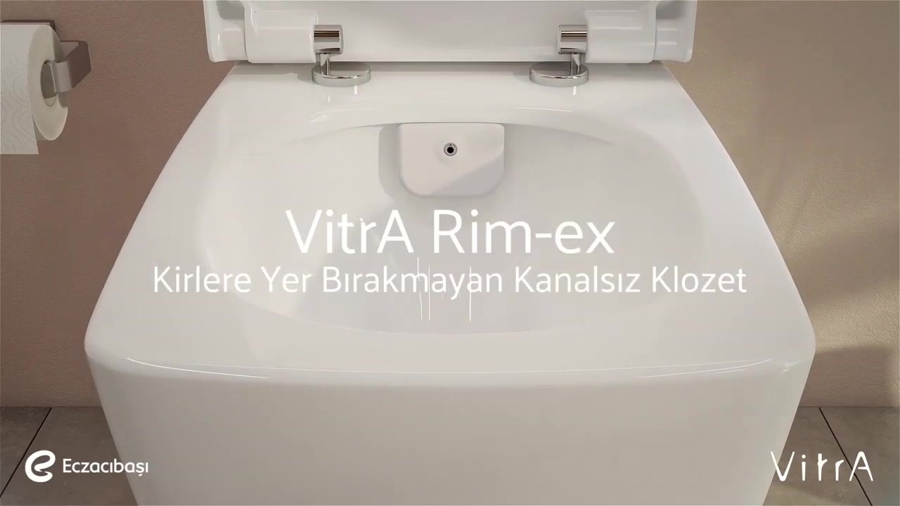 Integra Kanalsız Rimex Klozet+ Duroplas Yavaş Kapak Basmalı İç Takım