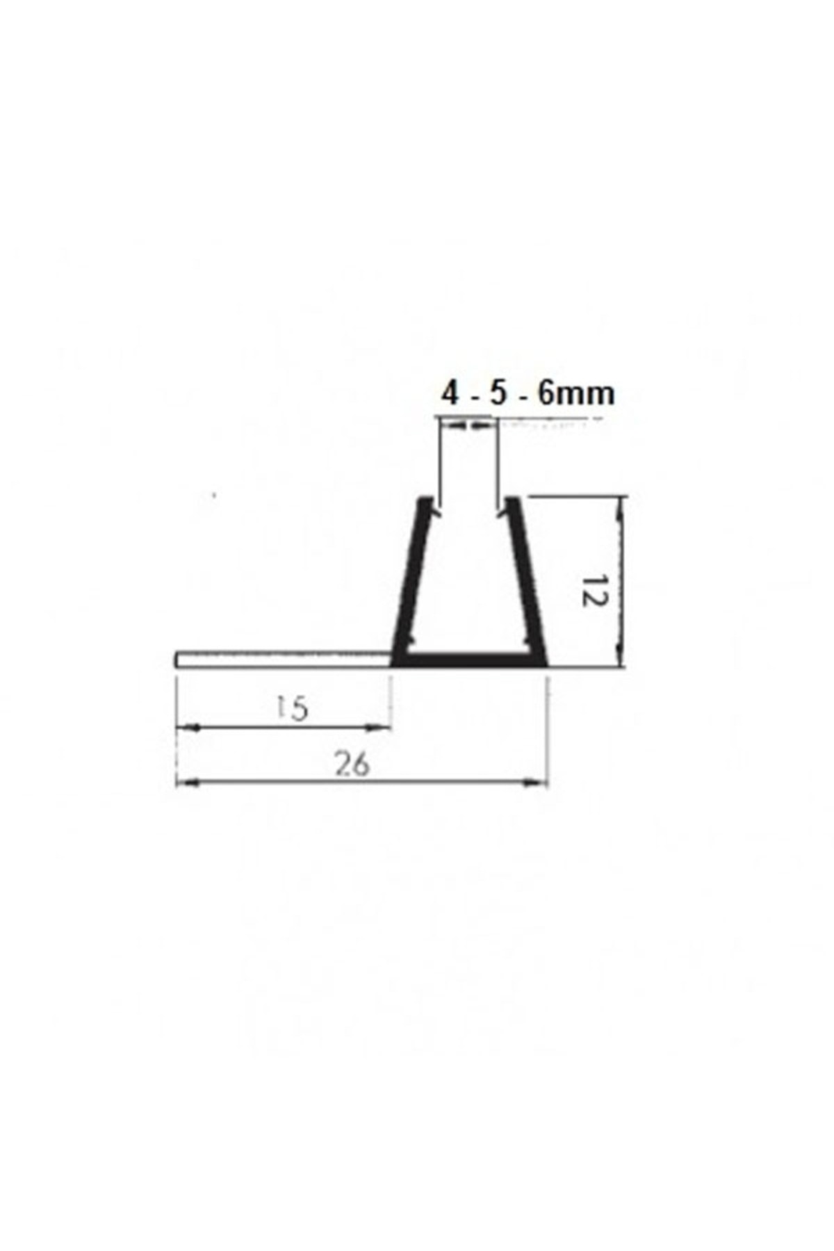 Fitili Temper Cam 4mm, 5mm Ve 6mm Uyumlu Duşakabin Mıknatıslı Suluk
