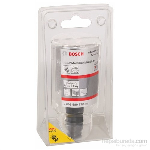 BOSCH - Speed Serisi Çok Amaçlı Delik Açma Testeresi (Panç) - 22 Mm, 7/8"