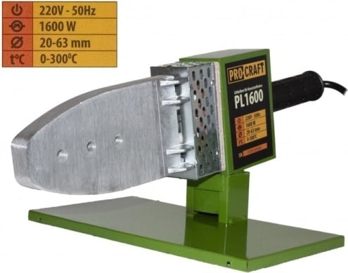 PL1600, 800 W Pprc Pvc Boru Kaynak Makinesi, 20 25 32 40 50 63 mm Pafta