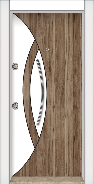 Beyaz Çelik Kapı ,Daire Kapısı ,Tırnaklı Kapı ,Sol Açılım