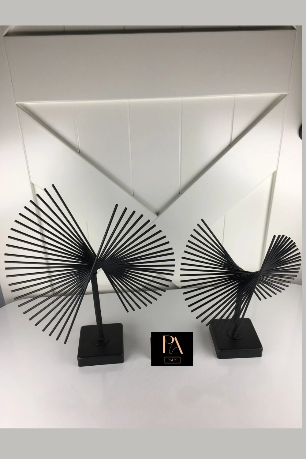 Siyah Kirpi 2'li Takım Metal Biblo Obje Ev Aksesuar Masa Konsol Orta Sehpa Dresuar Salon Ofis Dekor