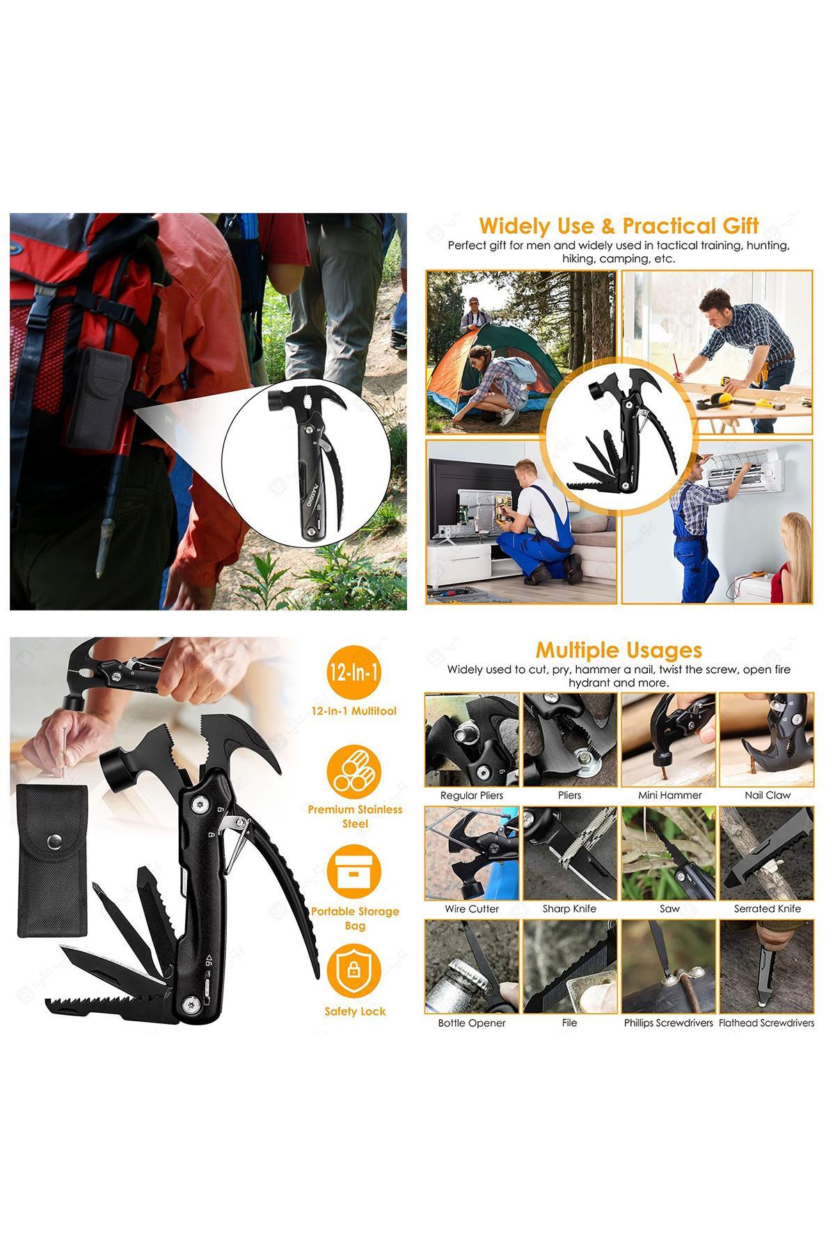 Çok Amaçlı Çakı, Multi Tool, Çok Amaçlı Pense--Stainless Steel and Aluminum--