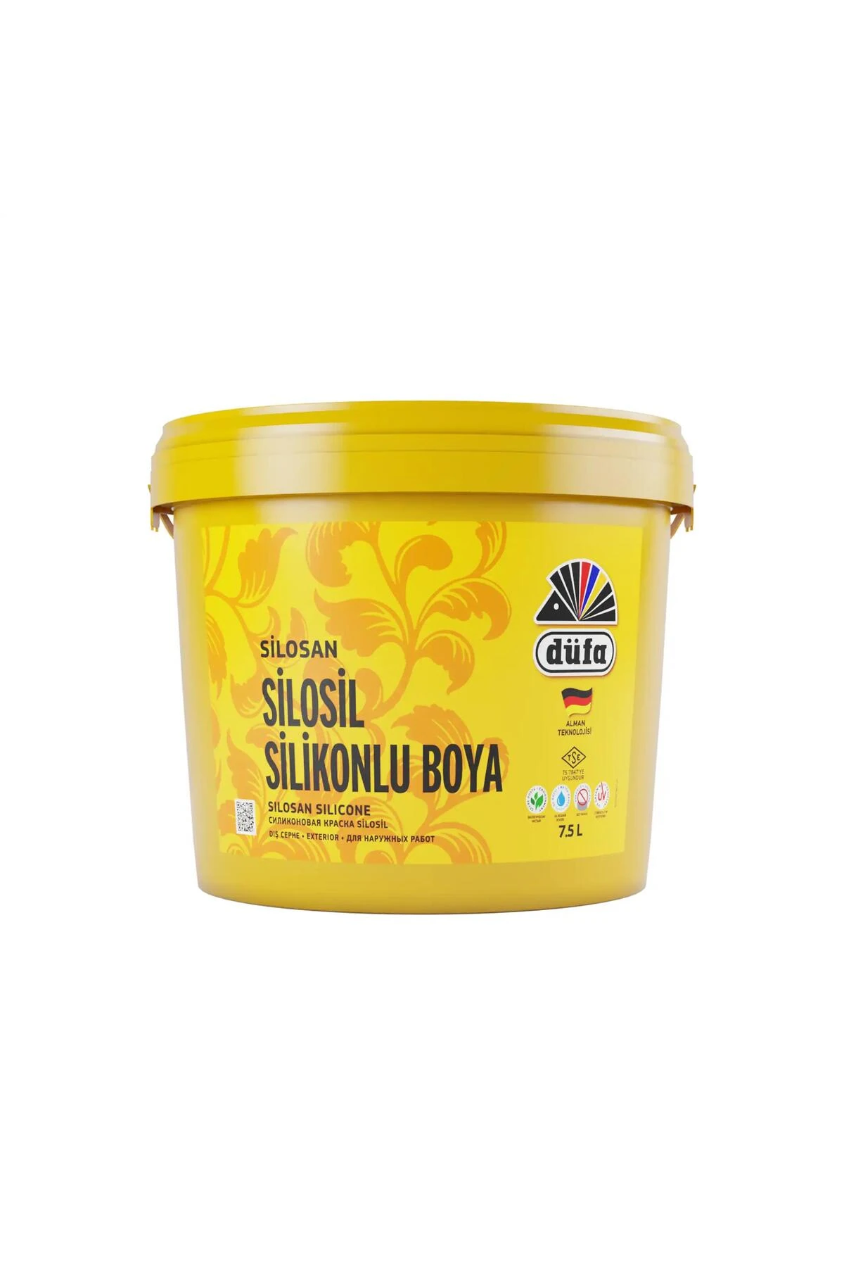 Silosil Silikonlu Dış Cephe Duvar Boyası 3753 Soft Yeşil 7.5 L