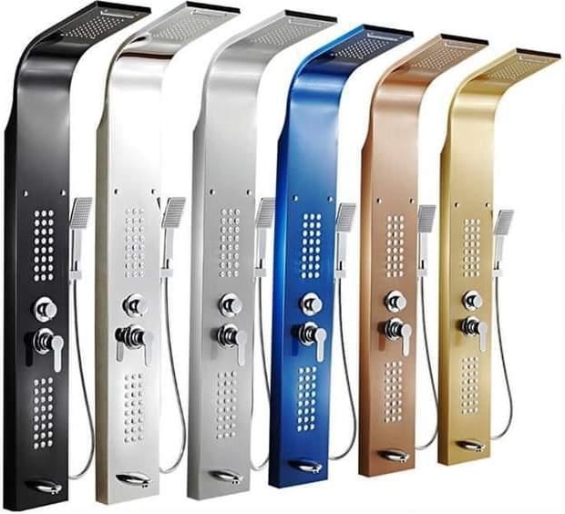 Sam Volga Bronz Duş Paneli, Robot duş ,Bronz duş kolonu, masajlı duş, duş fiskiyesi