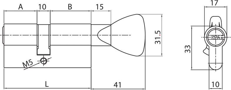 Ito 68 mm Tuzaklı Ikiz Silindir Barel Seti - Karşılıklı Açılır - Çelik Kapı Kilidi