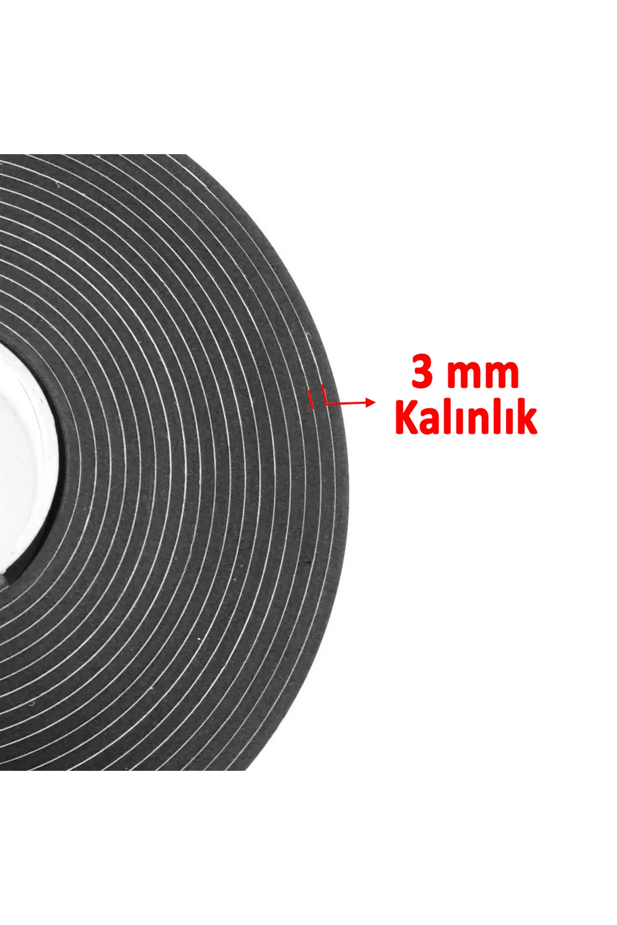 Araç Oto Ses Isı Yalıtım İzolasyon Bandı Yapışkanlı Bant Epidyen Sünger En 45 mm Kalın 3 mm 25 Metre