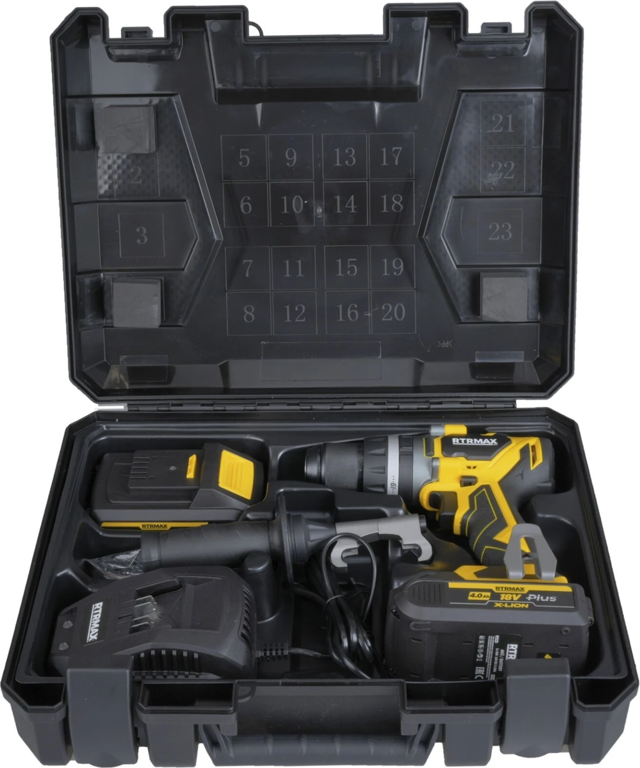 RTX3010 Şarjlı Darbeli Matkap Kömürsüz 70 Nm 2x4 Ah Plus Çift Akü X-Lion - Akü Dahil