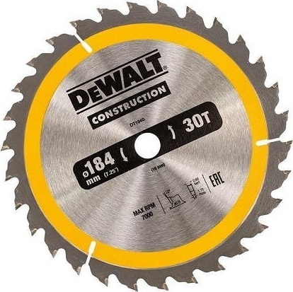 DEWALT DT1940-QZ 184X16 MM 30 Diş Elmas Testere
