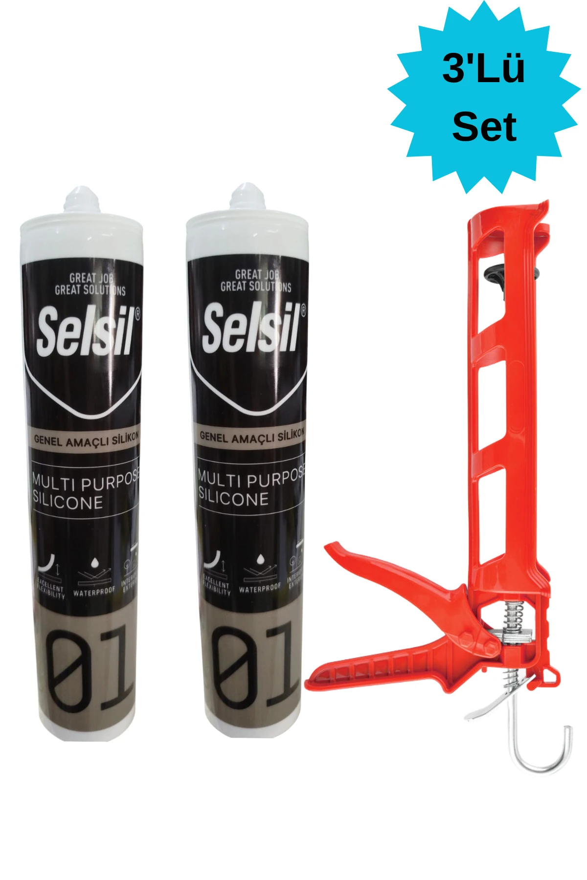 Genel Amaçlı Silikon Şeffaf Fayans Cam Metal Yapıştırmak için + Silikon