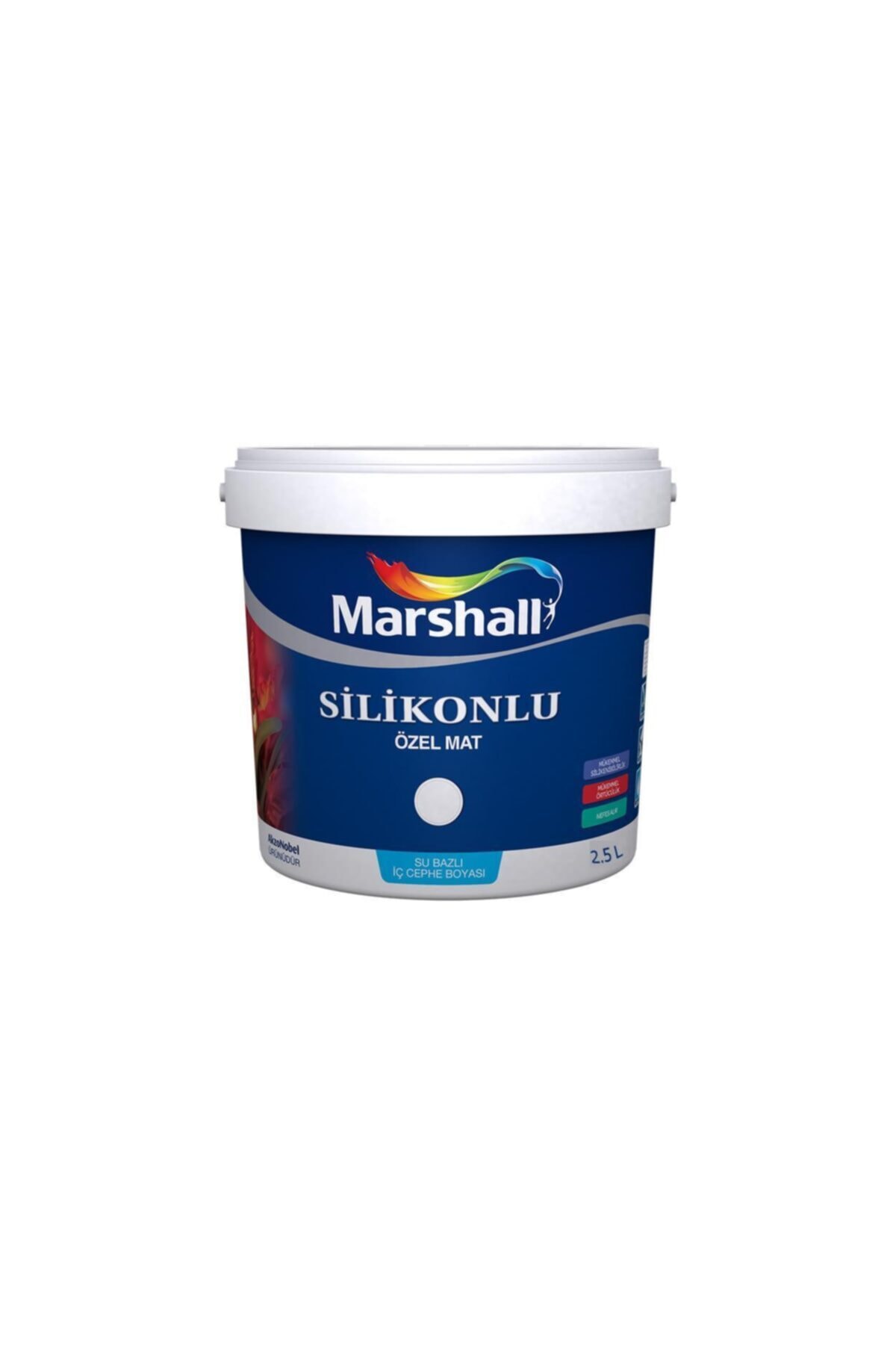 MARSHALL Silikonlu Özel Mat Iç Cephe Boyası 2.5 L.