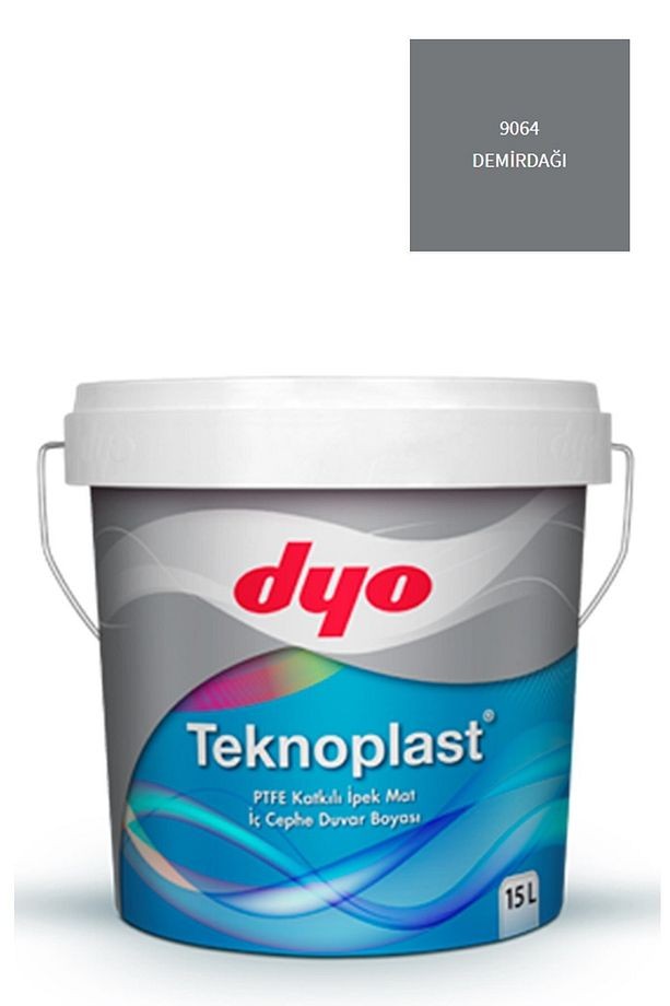 Teknoplast Teflonlu Antibakteriyel Ipek Mat Iç Cephe Duvar Boyası 9064 Demirdağı 15 Lt
