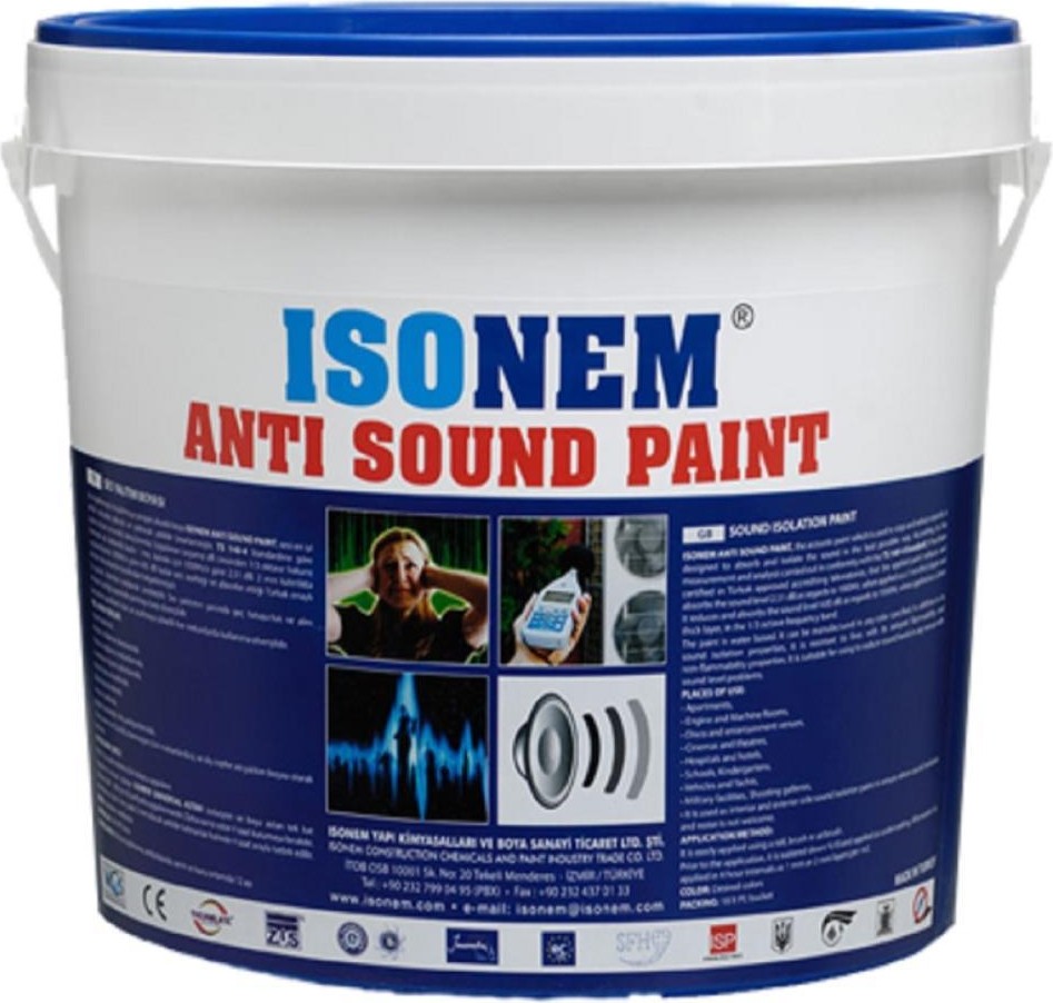 Isonem Anti Sound Paint Ses Yalıtım Boyası 5 Lt Beyaz