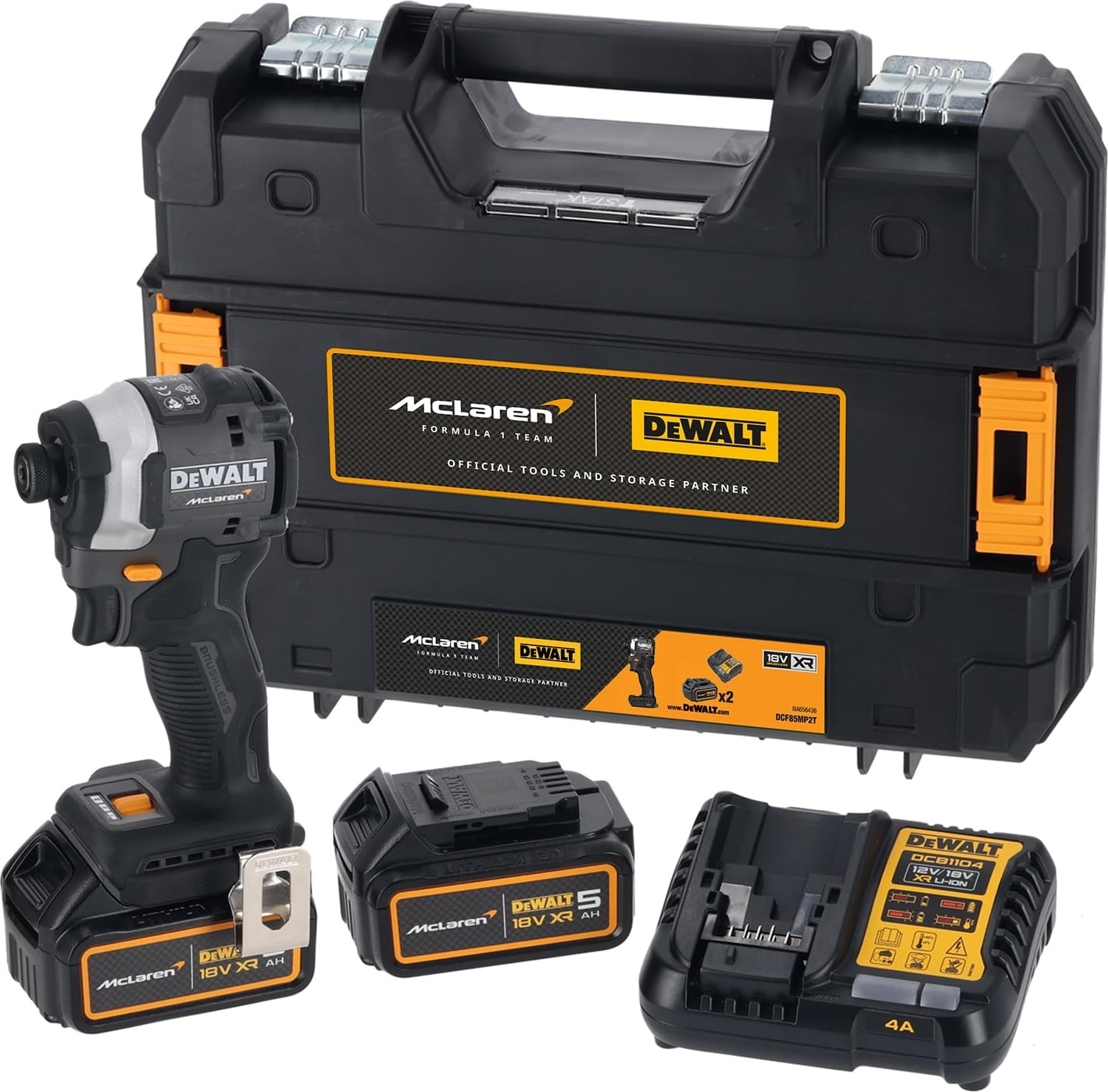 DEWALT x Mclaren DCF85MP2T 18V Xr 5.0 Ah Kompakt Darbeli Tornavida