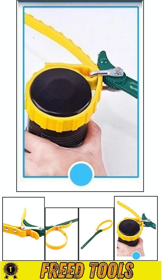 Ayarlı Kayışlı Kemerli Yağ Filtre Sökme Anahtarı 9" 225 mm
