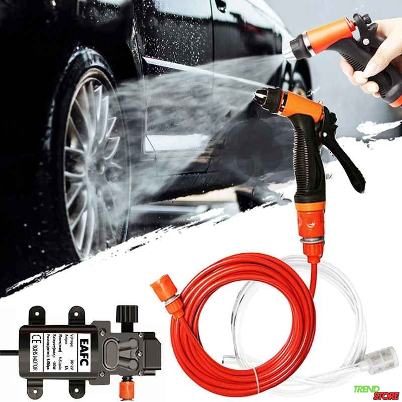12V Yüksek Basınçlı Taşınabilir Oto Araba Yıkama Pompası Bahçe Elektrikli Bakım Temizleme Pompası