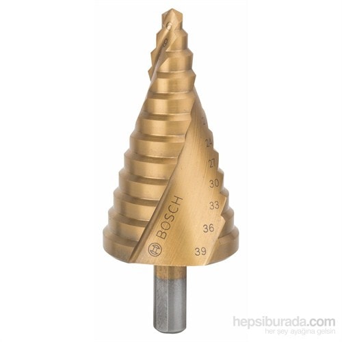 BOSCH - Kademeli Matkap Ucu Hss-Tin - 6 - 39 Mm, 10,0 Mm, 93,5 Mm