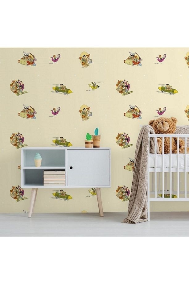 Adakids 8923 Serie Taş Devri Desenli Çocuk Odası Duvar Kağıdı 8923-2