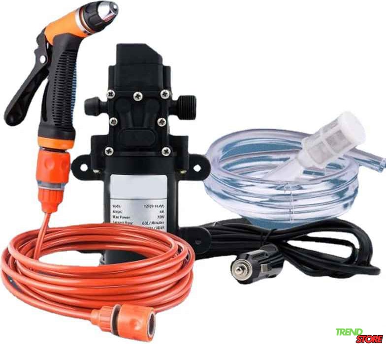 12V Yüksek Basınçlı Taşınabilir Oto Araba Yıkama Pompası Bahçe Elektrikli Bakım Temizleme Pompası