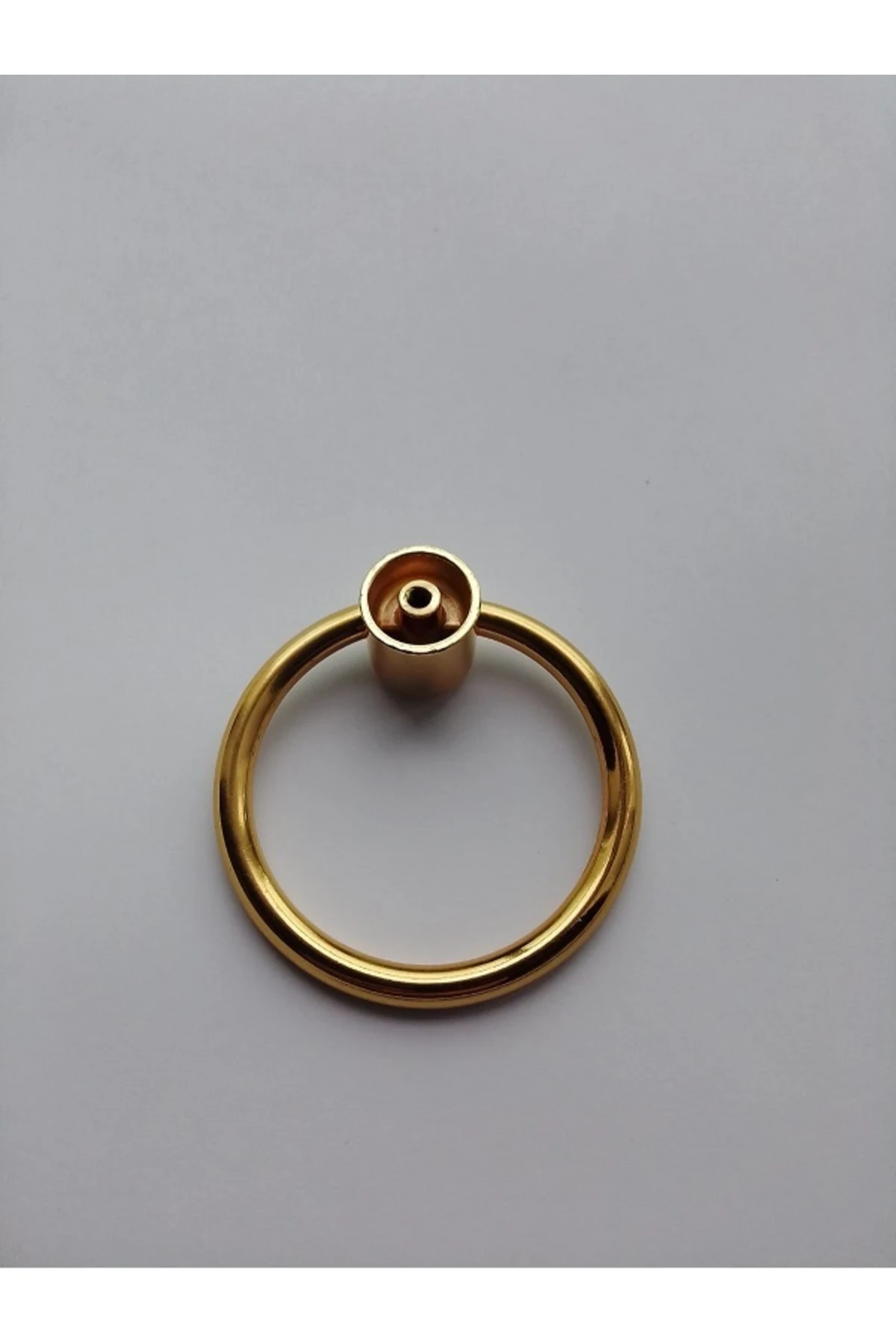 Halka Lüks Modern Kulp Altın Sarı Tek Delikli Çekmece Dolap Mobilya Vestiyer Tv Ünitesi Kulbu