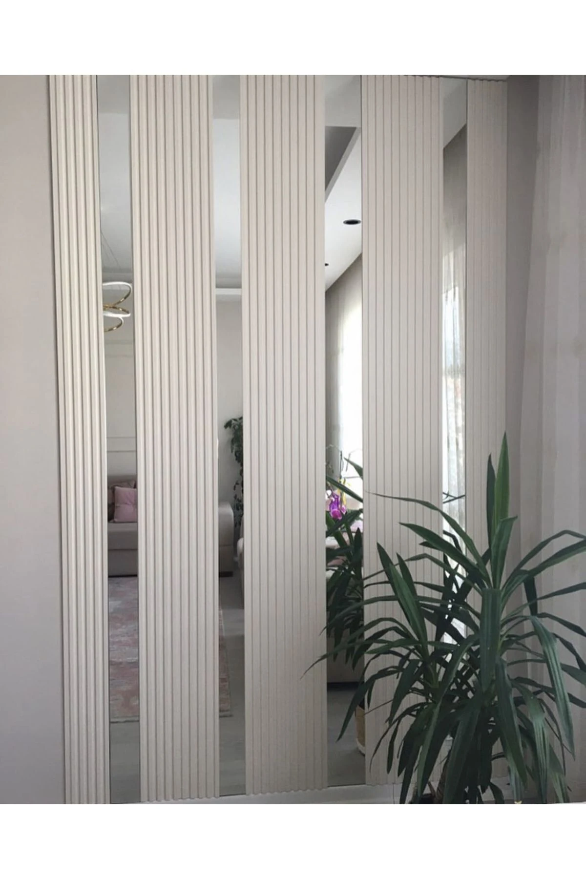 Akyürek Lb 3783 Model Bianco ( Beyaz -kırık Beyaz Arası Renktir) Dekor Profil Duvarpanel Lambri