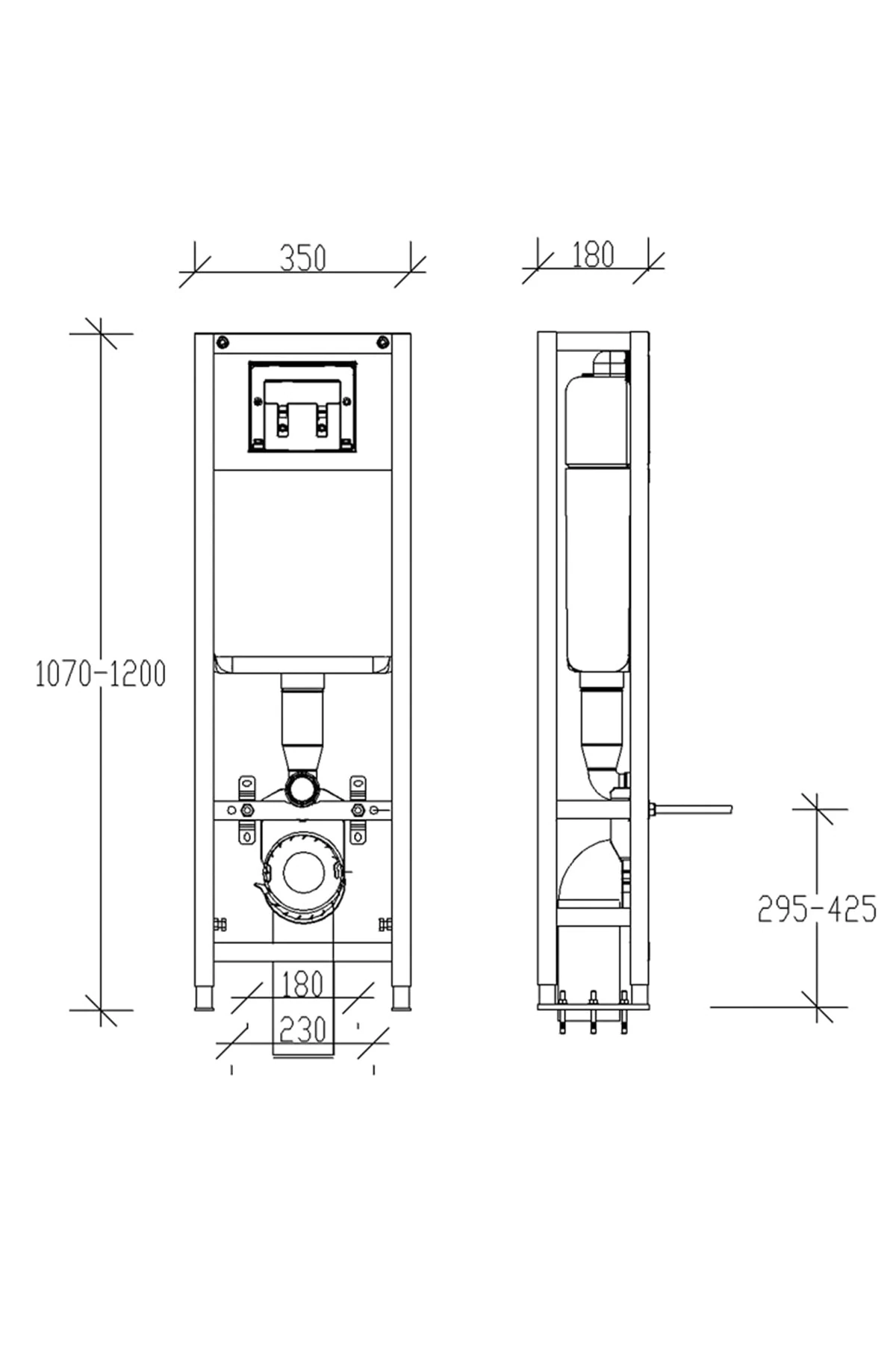 Vers 1100 Yere Montaj Gömme Rezervuar