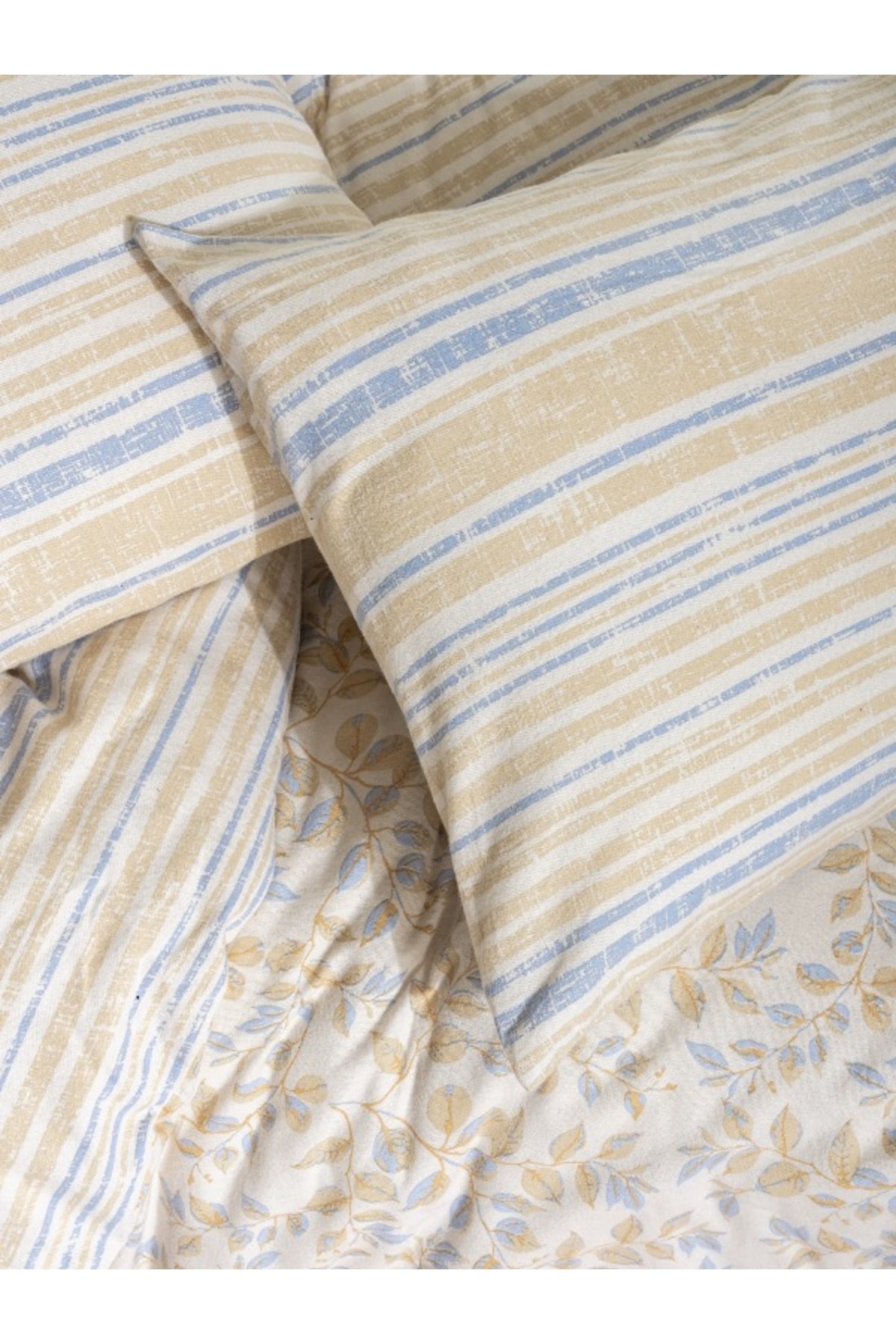 FLANEL NEVRESİM TAKIMI ROOF MAVİ AİLE SETİ(FAMILY SET)