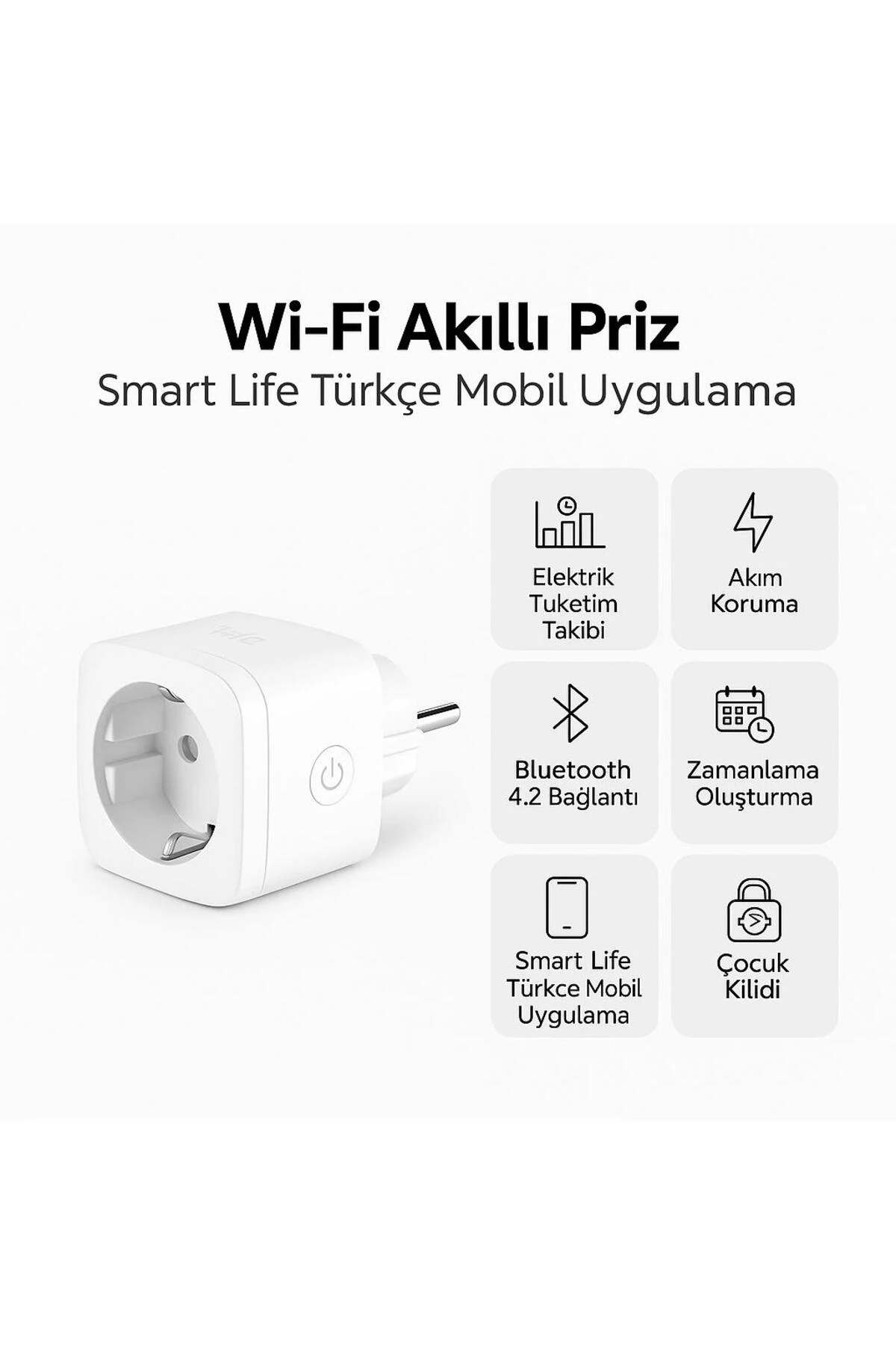 AKILLI PRİZ UZAKTAN TELEFON KUMANDA EDİLEN AKILLI YAŞAM İÇİN ZAMANLAYICI AYARLAYIN TASARUF EDİN