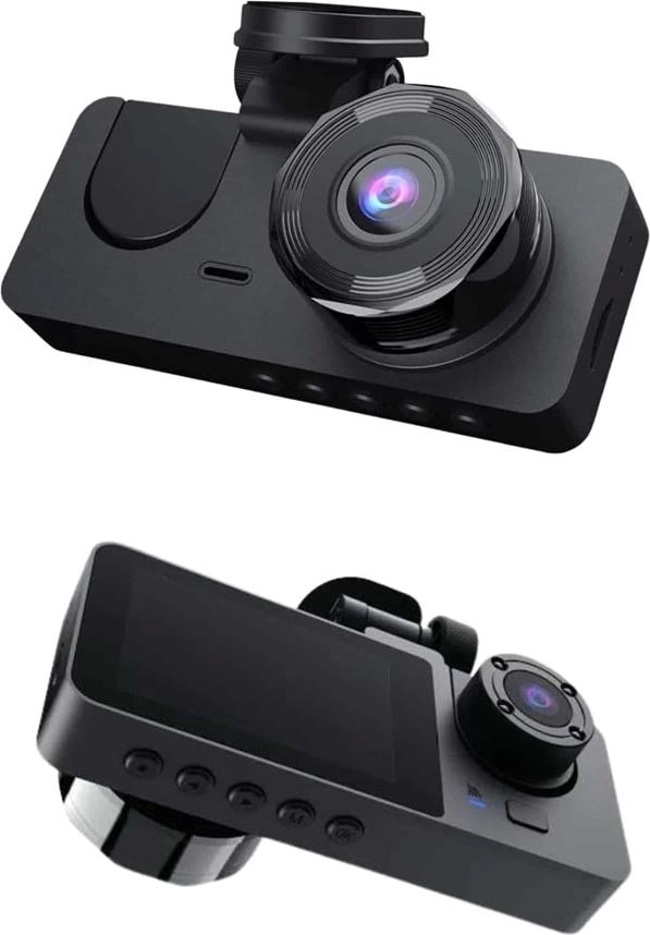 Yol Kayıt Araç Kamerası Hd Dvr 3 Kameralı 2.0in Ekranlı Ön Iç Arka