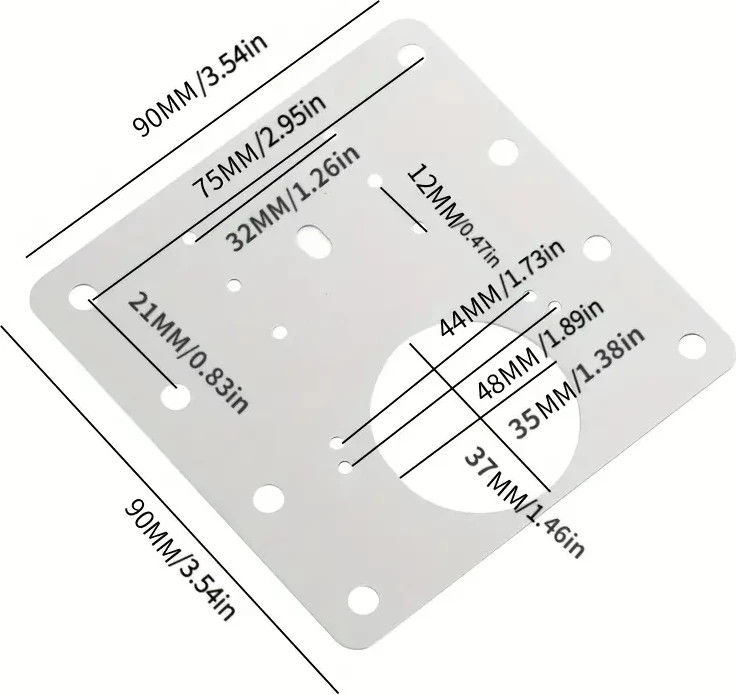 Menteşe Onarım Plakası Paslanmaz Çelik