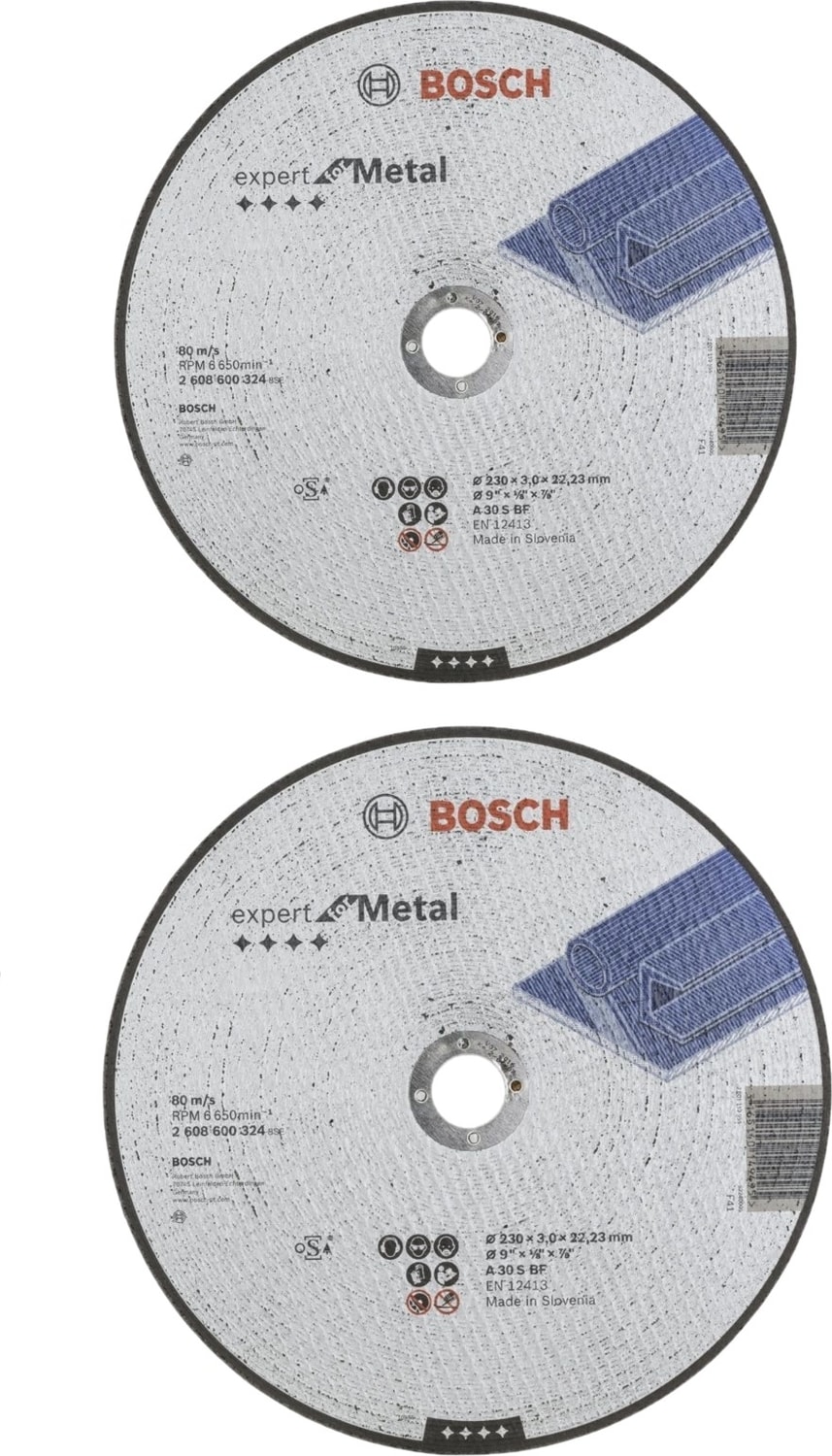 BOSCH 230X3,0X22,23MM Expert For Metal Düz Kesme Diski 2 Adet