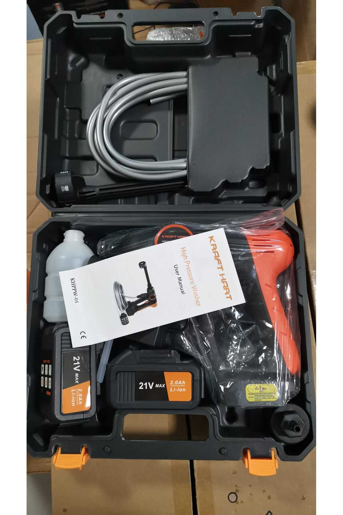 21v Kömürsüz Şarjlı Oto ,hayvan Yıkama, Bahçe Sulama Makinesi Bar Akülü Basınçlı