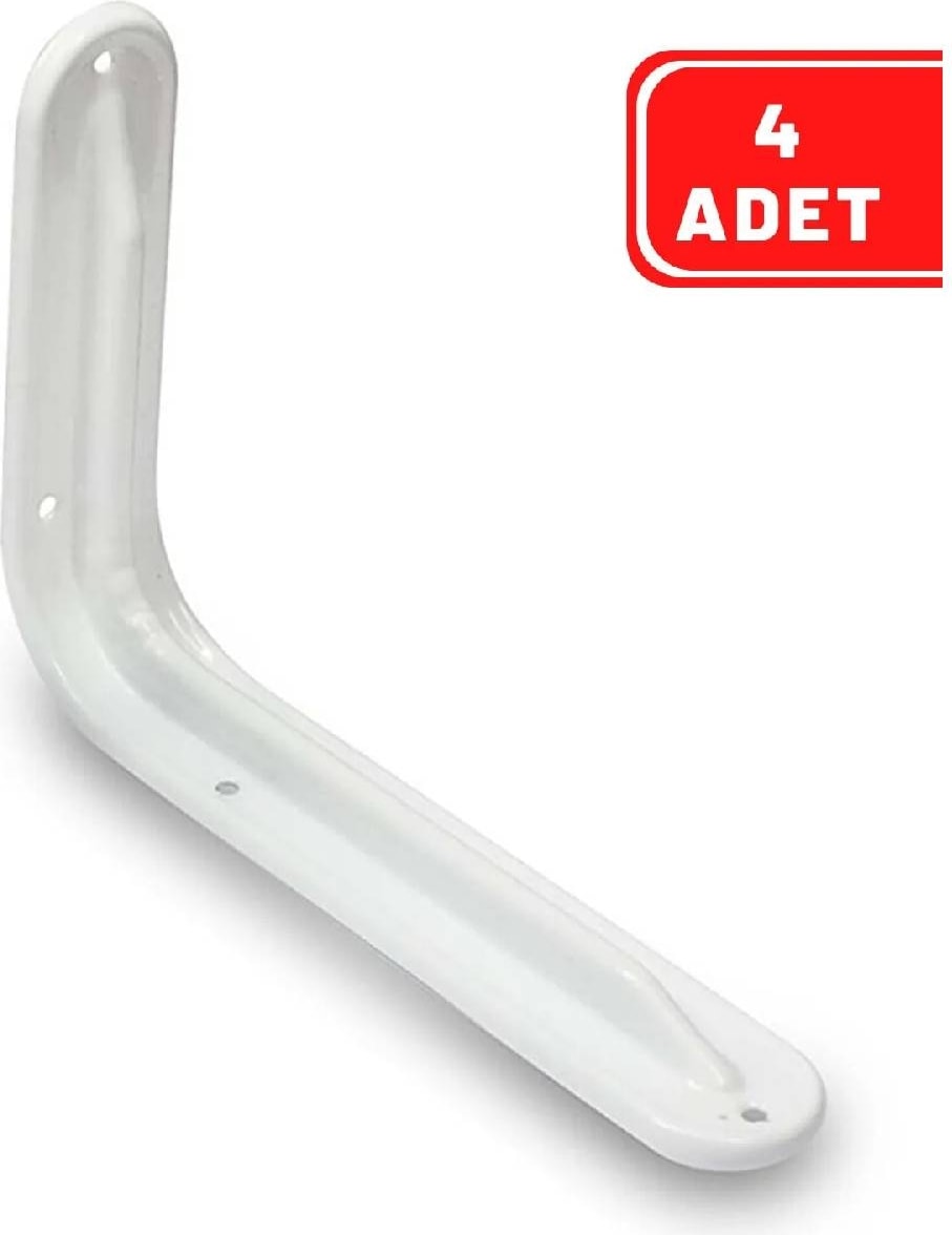 4 Adet Lüks Raf Altı Beyaz 135 x 200 mm