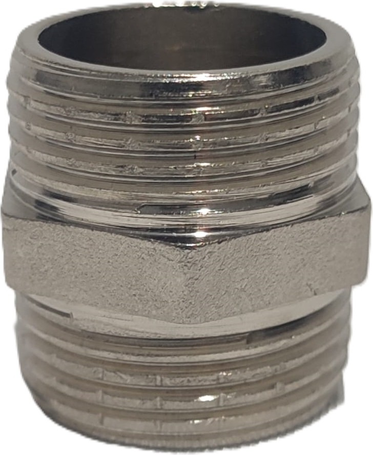 1" Sarı / Krom Dişli Nipel DN25 - Chrome Nipple