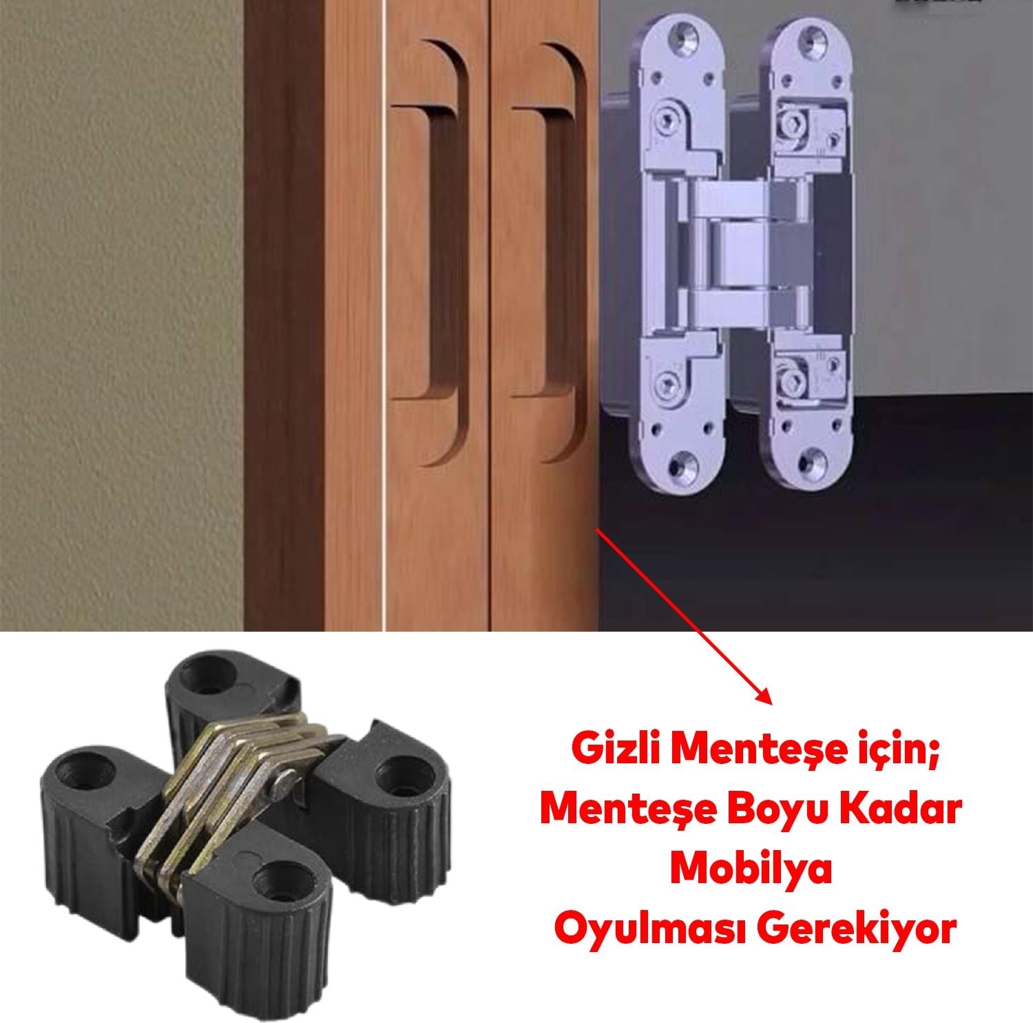 Siyah Gizli Gömme Plastik Menteşe 2 Adet Dolap Kapak Mobilya Katlanır Masa Menteşesi Sol Sağ Uyumlu