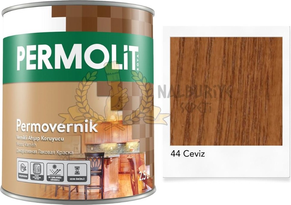 Vernikli Ahşap Koruyucu Boya Ceviz 2.5 Lt.