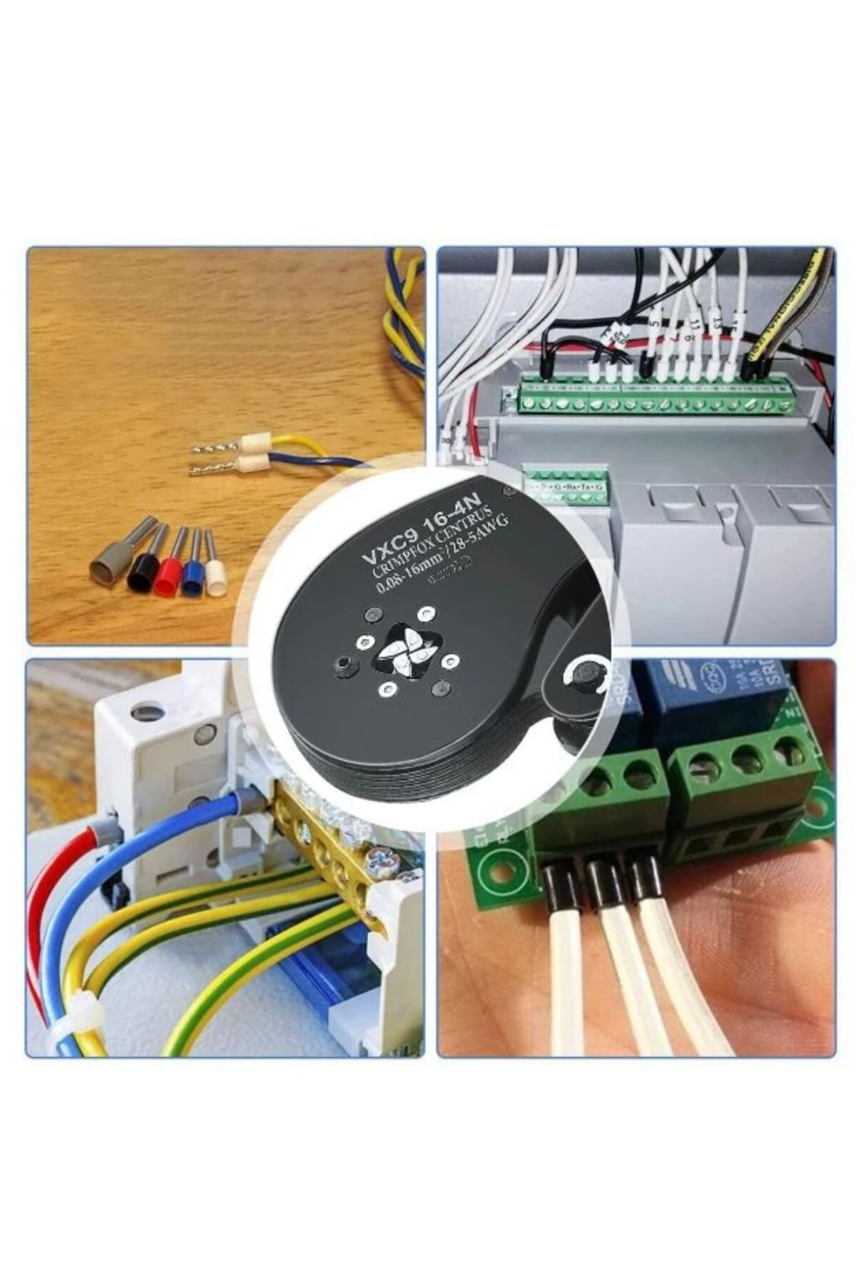 Kablo Yüksük Sıkma Pensesi VXC9 16-4 0.08-16mm ² 28-5AWG
