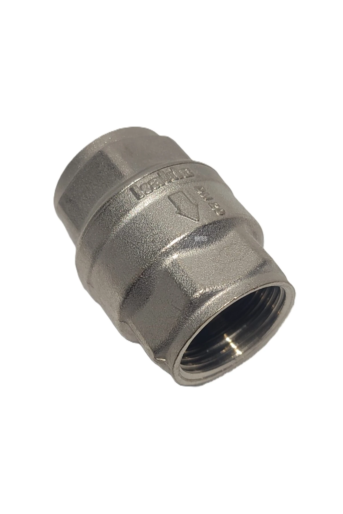 3/4" Dn20 Sarı/Krom Dik Çekvalf - Vertical Check Valve