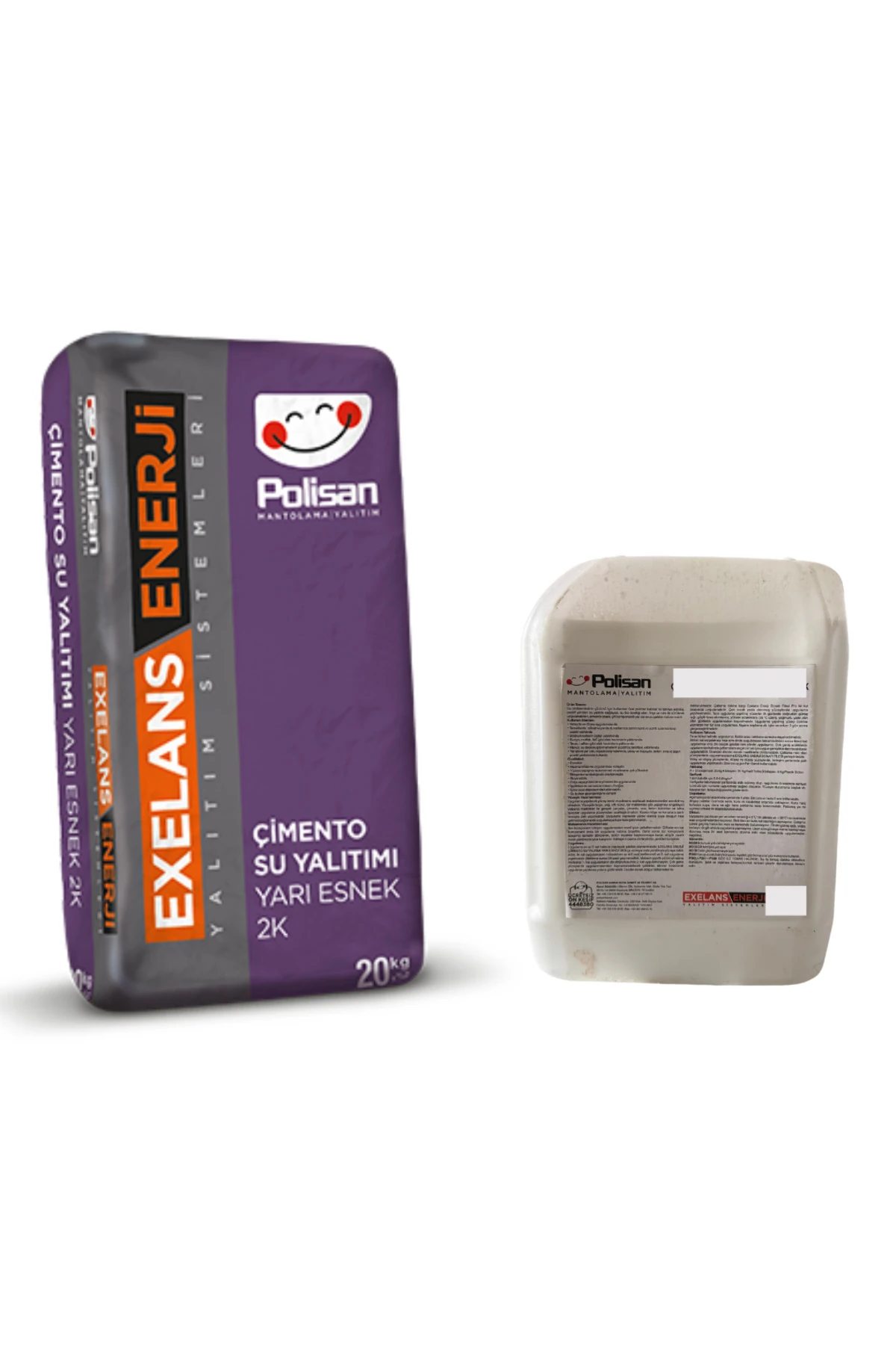 Exelans Enerji Çimento Su Yalıtımı Yarı Esnek 2K 25 Kg