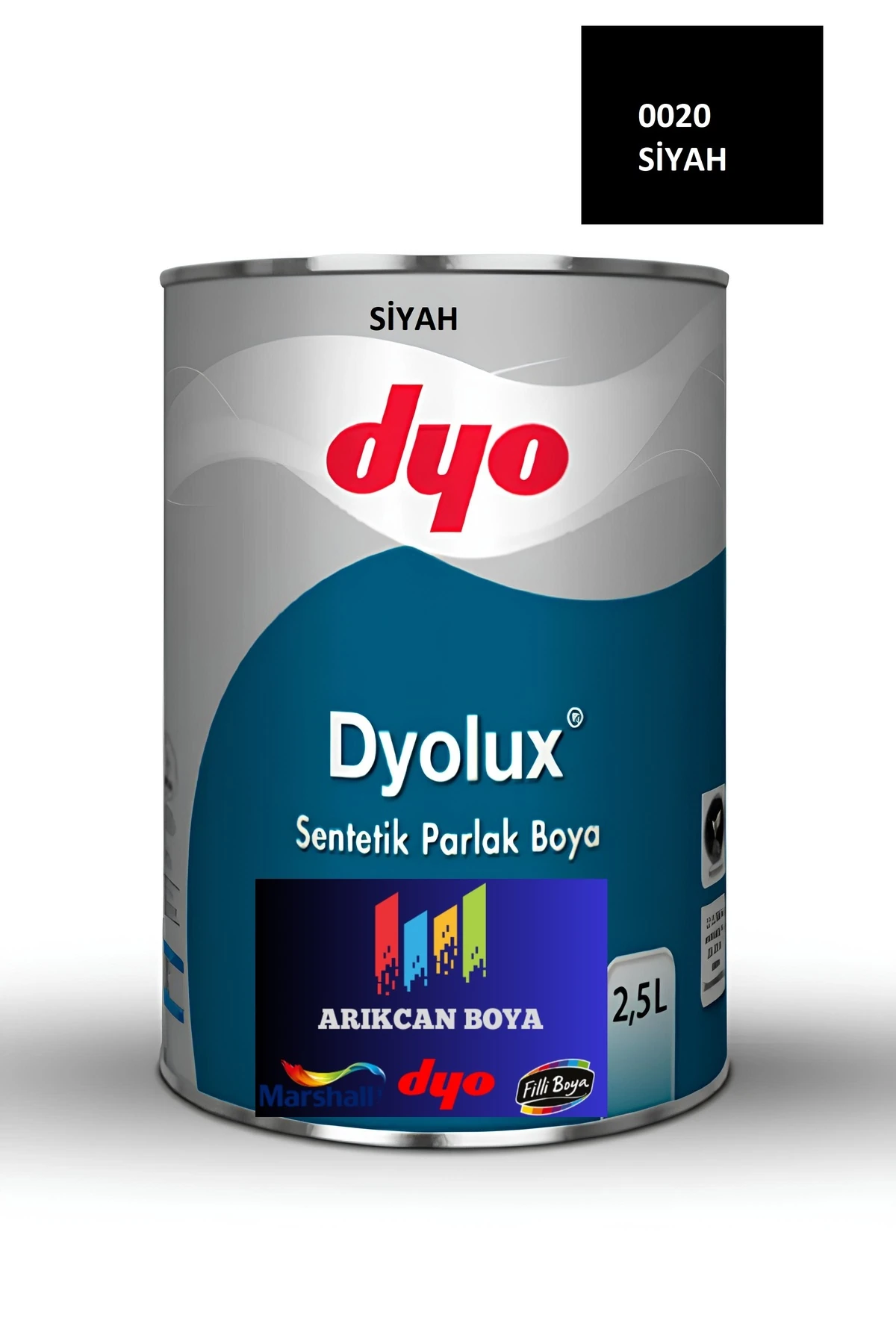 Lux Yağlı Boya 0,75/ 2,5 Lt Siyah 0020