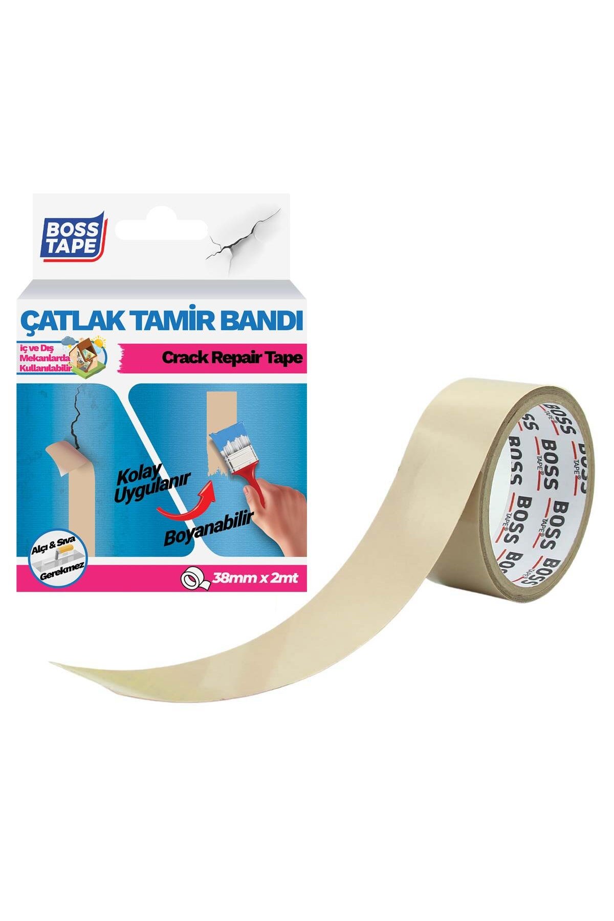 OZKUVVET Duvar Pencere Pervaz Su Sızıntısı Çatlak Kapama Bandı Çatı Oluk En:38mm Boy:2mt
