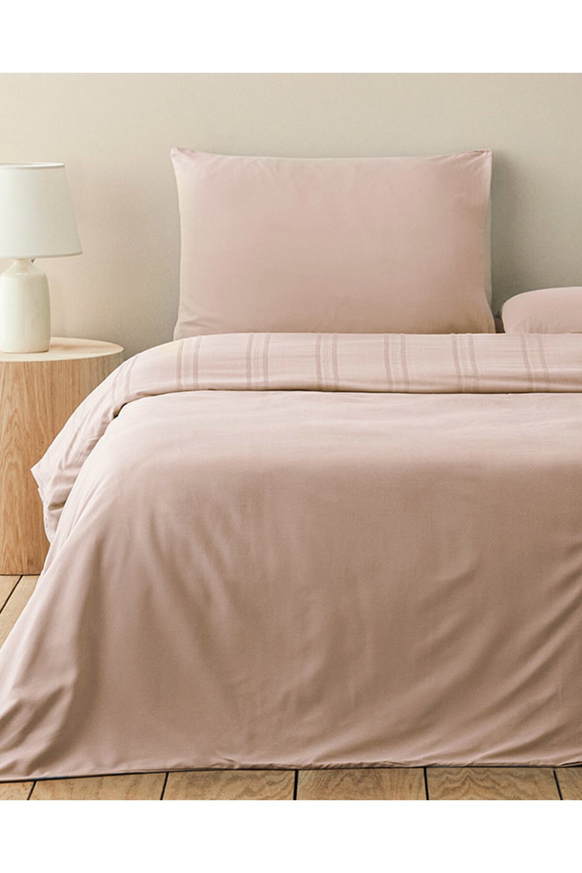 Fancy Premium Soft Cotton Çift Kişilik Nevresim Takımı Gül Kurusu