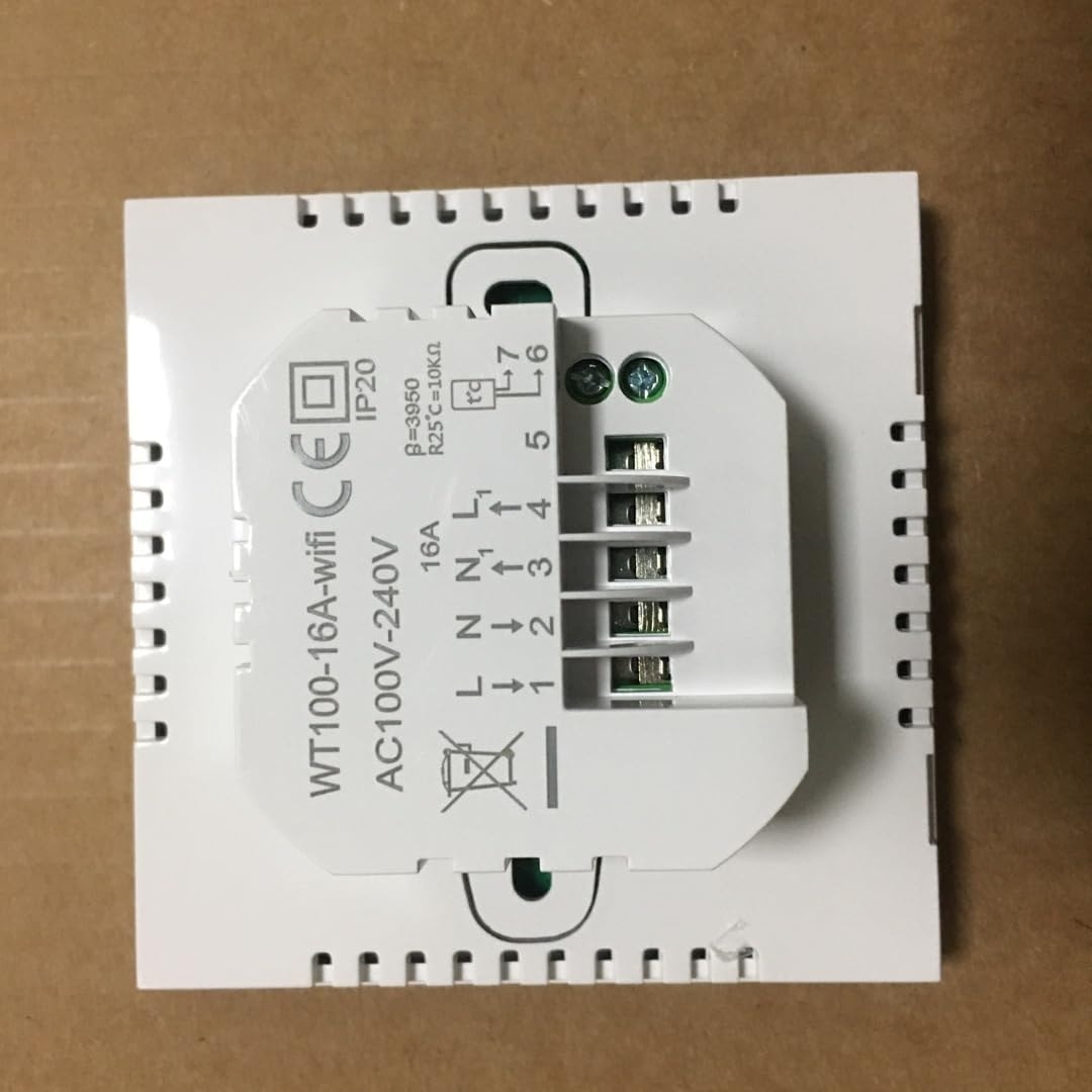 Avatto Elektrikli Yerden Isıtma Için Akıllı Wifi Termostatı, Programlanabilir Oda Termostatı, Yerden Isıtma Sistemi, Alexa, Google Home Sesli Kontrol ve Smart Life Uygulamasıyla Uyumlu, 2.4 Gh-Wlan
