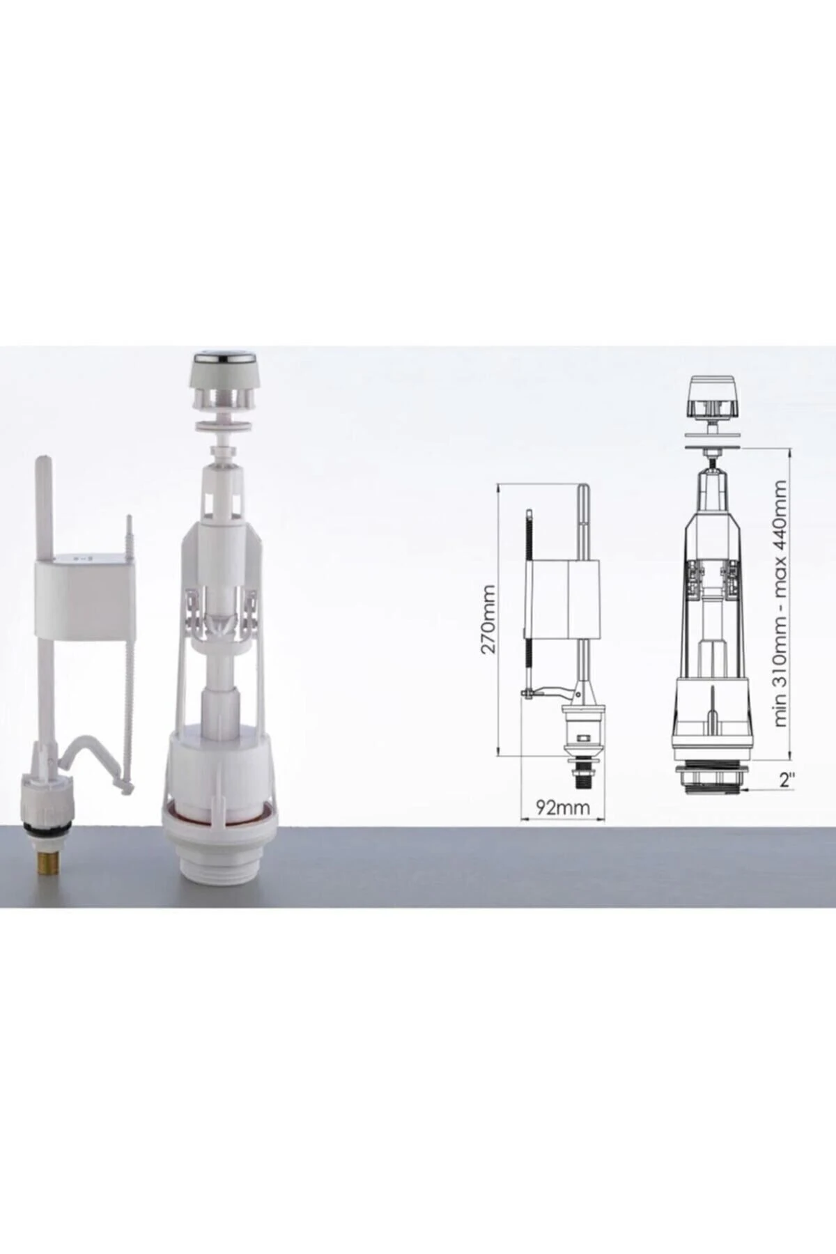 Rezervuar Basmalı Iç Takım Klozet Sifon Iç Takımı - Rezervuar İç Takım Rezervuar İç Takım