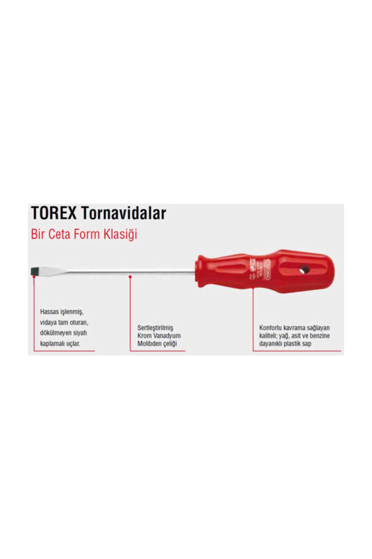 4200/53m Torex Yıldız Uçlu Tornavidalar Ph1x125mm