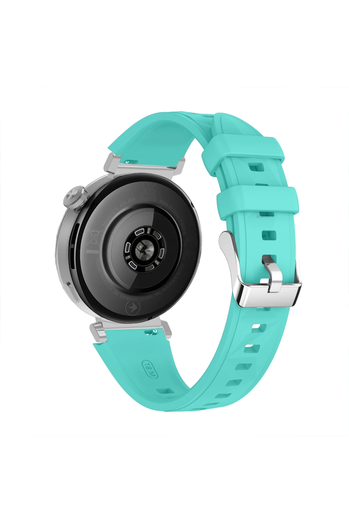 Huawei Watch Gt5 41mm Ile Uyumlu Prism Metal Tokalı Soft Yumuşak Silikon Kordon